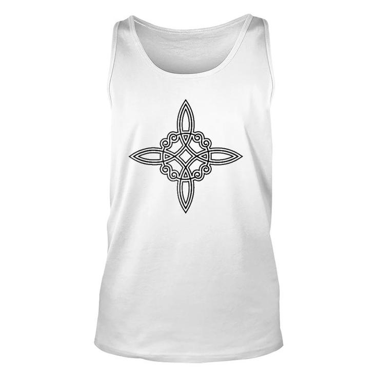 Womens Witches Knot Symbol 4 Elements Wicca Mystic Magic Gothic Tank Top
