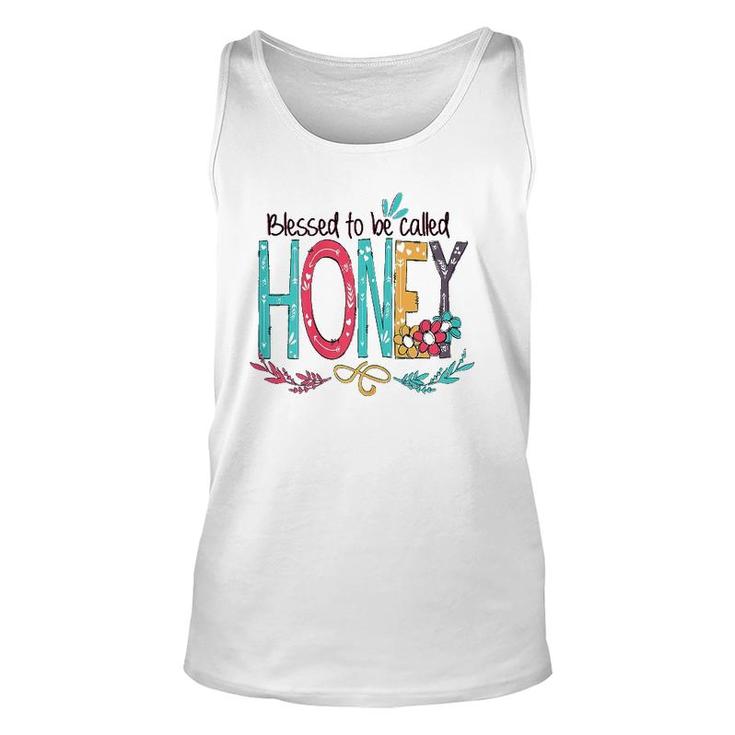 Womens Blessed To Be Called Honey Colorful Unisex Tank Top