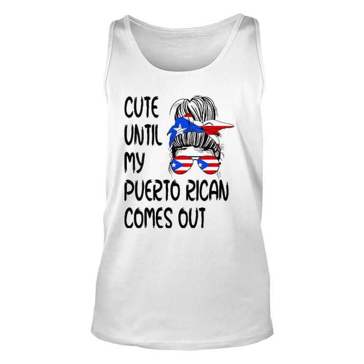 Womens Funny Cute Until My Puerto Rican Comes Out Unisex Tank Top