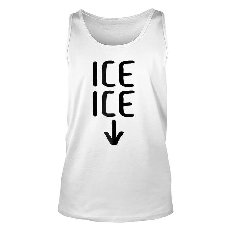 Womens Ice Twice Cute Pregnancy Expecting Baby Unisex Tank Top