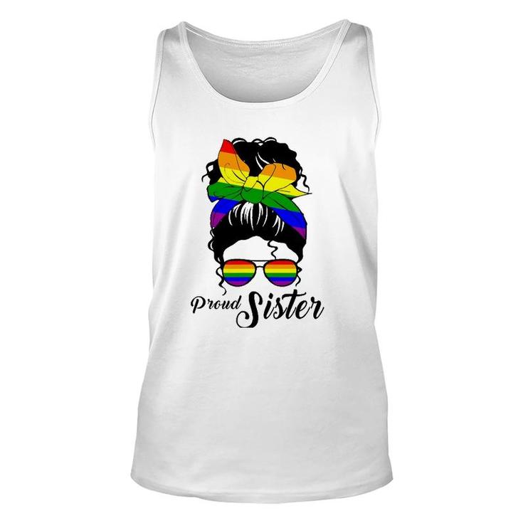 Womens Proud Sister  -Day Gay Pride Lgbt-Q Sister Unisex Tank Top