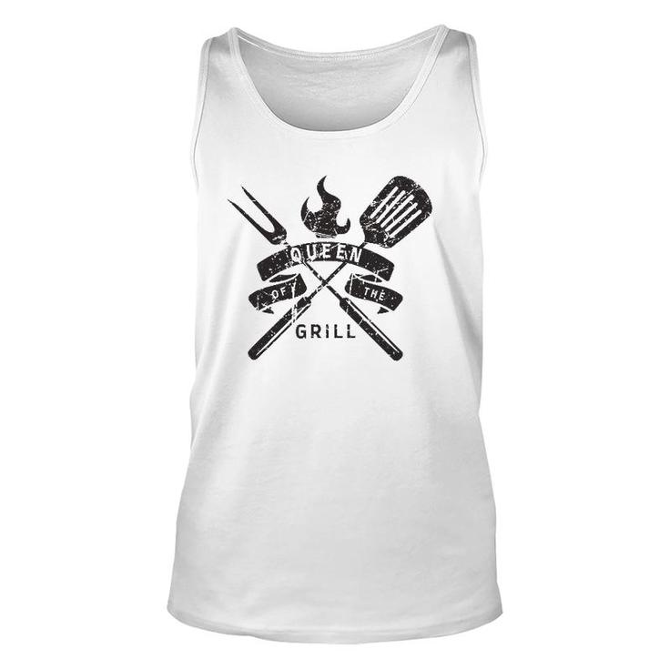 Womens Queen Of The Grill Grilling Master Quote Unisex Tank Top