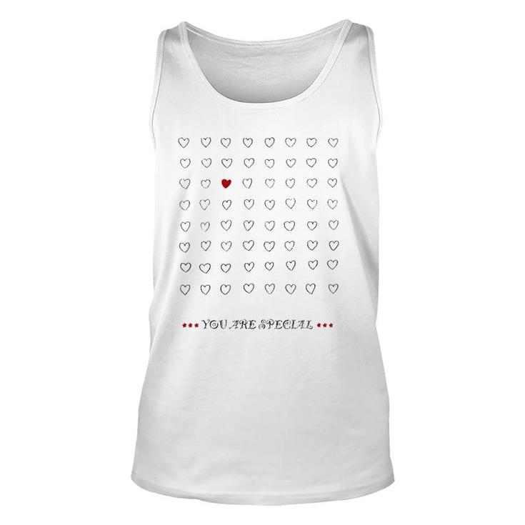 Womens You Are Special Funny Valentie's Day Design  Unisex Tank Top