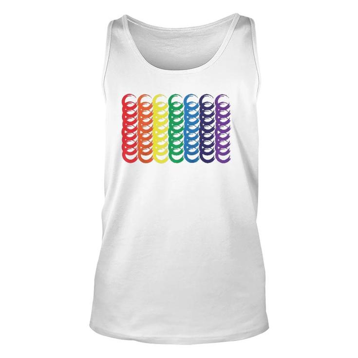 World Gay Pride Equality & Unity Lgbtqia Love Rainbow Flag  Unisex Tank Top
