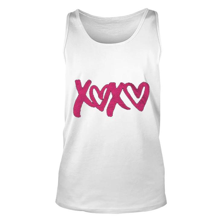 Xoxo Hugs And Kisses Valentine Unisex Tank Top