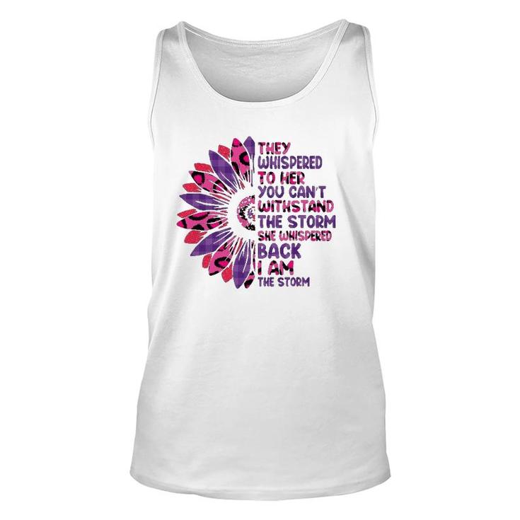 They Whispered To Her You Cannot Withstand The Storm Leopard Tank Top