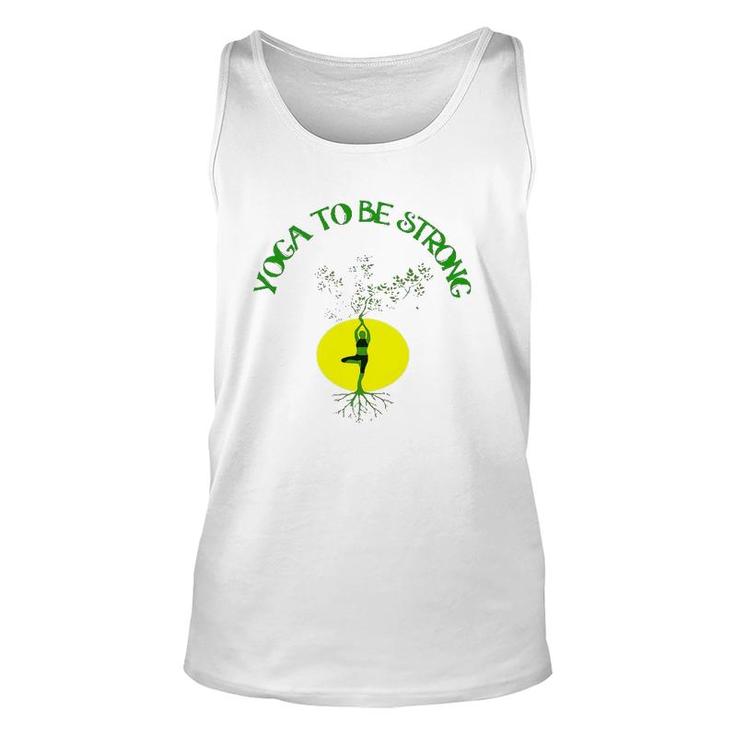 Yoga To Be Strong Tree Unisex Tank Top