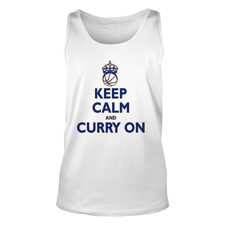 Youth Keep Calm And Curry On Unisex Tank Top