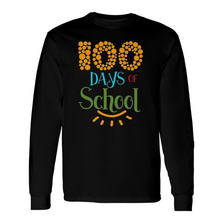 100 Days Of School With 100 Circle Dots Long Sleeve T-Shirt T-Shirt