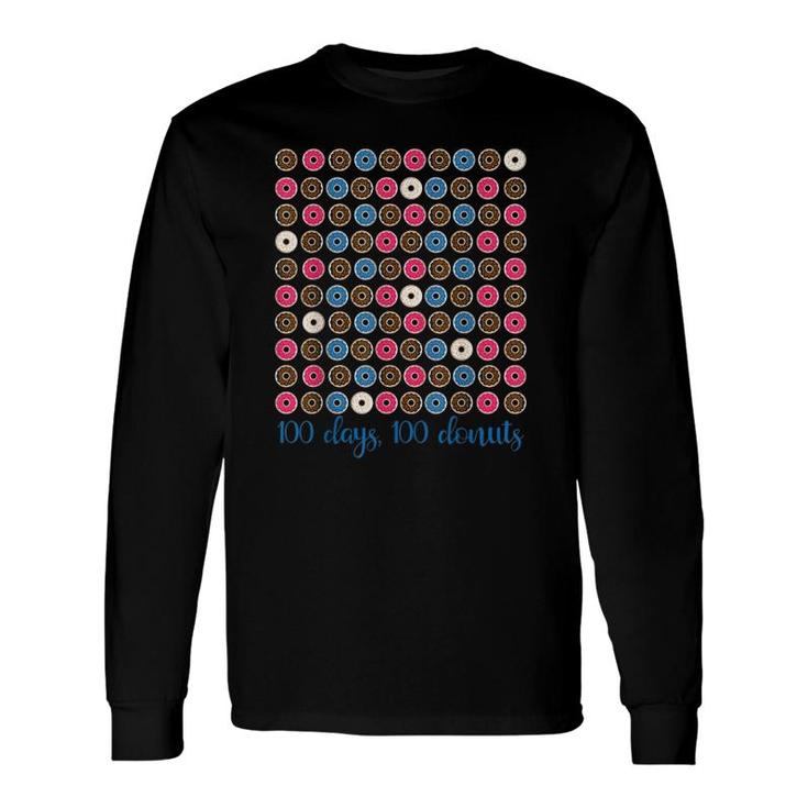 100Th Day Of School 100 Donuts Tee Long Sleeve T-Shirt T-Shirt