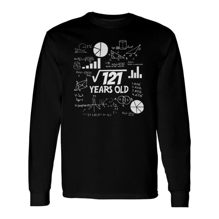 11 Years Old Pi Math Square Root Of 121 11Th Birthday Long Sleeve T-Shirt T-Shirt