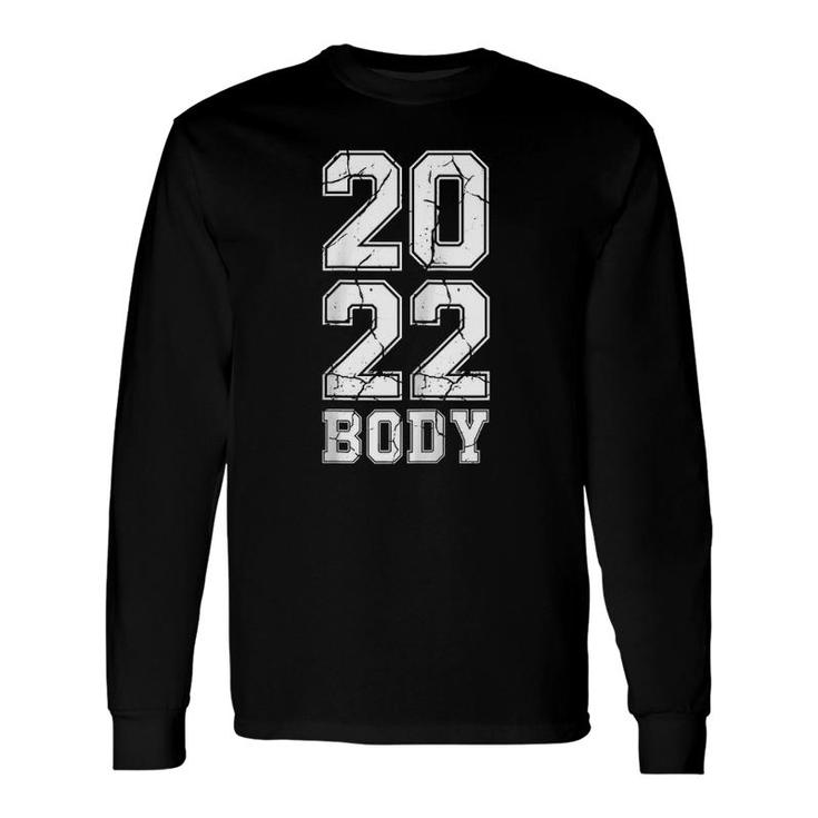 2022 Body New Year Resolution Retro Gym Fitness Motivation Raglan Baseball Tee Long Sleeve T-Shirt T-Shirt