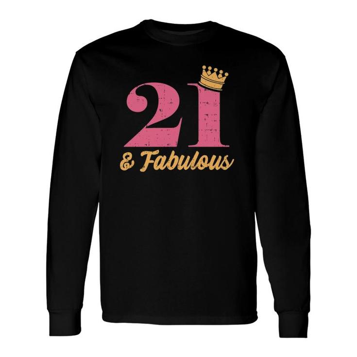 21 And Fabulous 21St Birthday Party Born 2000 Long Sleeve T-Shirt T-Shirt