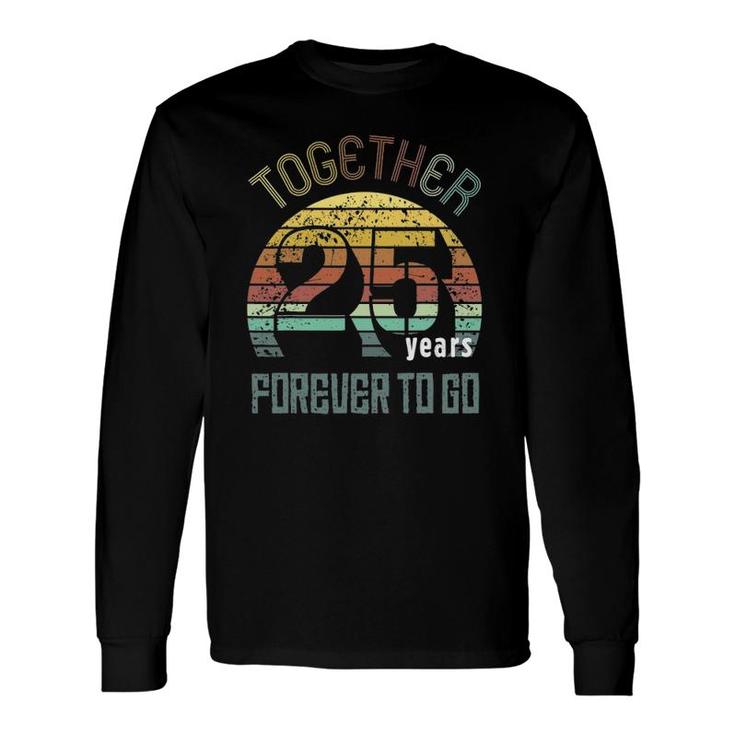 25Th Years Wedding Anniversary For Couples Matching Long Sleeve T-Shirt T-Shirt