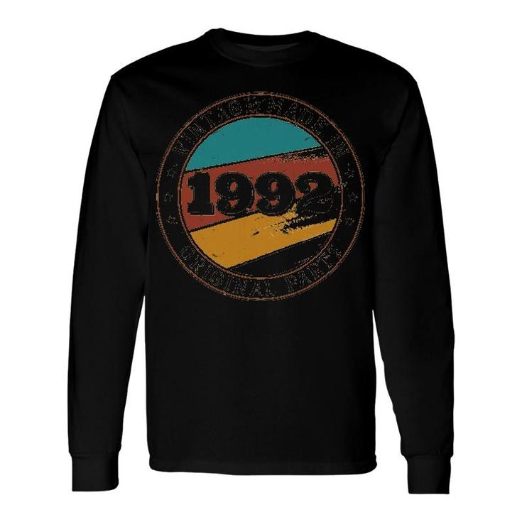 30Th Birthday Retro Vintage 30 Years Old Made In 1992 Long Sleeve T-Shirt T-Shirt