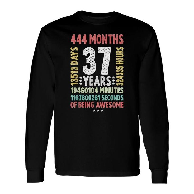 37Th Birthday 37 Years Old Vintage Retro 37 Yr Old Long Sleeve T-Shirt