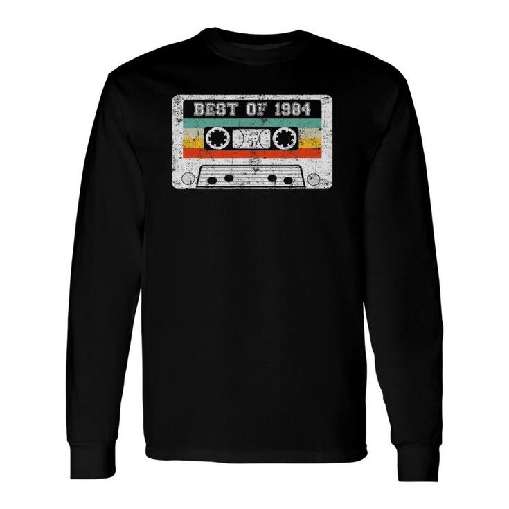 38Th Birthday Vintage Best Of 1984 Retro Cassette Long Sleeve T-Shirt