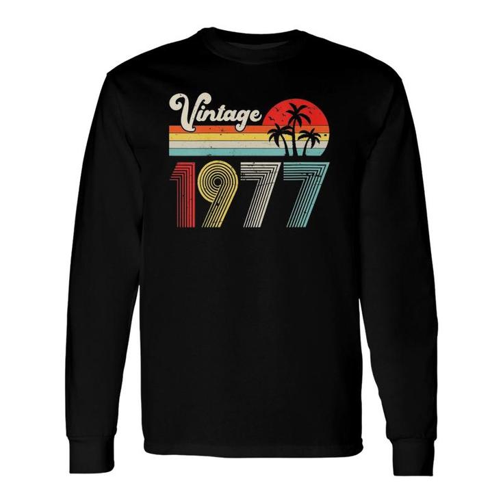45 Years Old Vintage 1977 45Th Birthday Party Long Sleeve T-Shirt T-Shirt