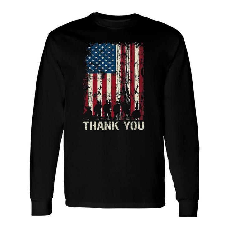 4Th Of July American Flag Independence Day Patriotic Long Sleeve T-Shirt T-Shirt