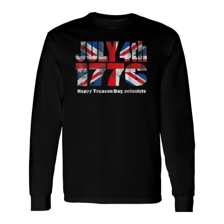 4Th Of July Independence Day Uk Flag Long Sleeve T-Shirt T-Shirt