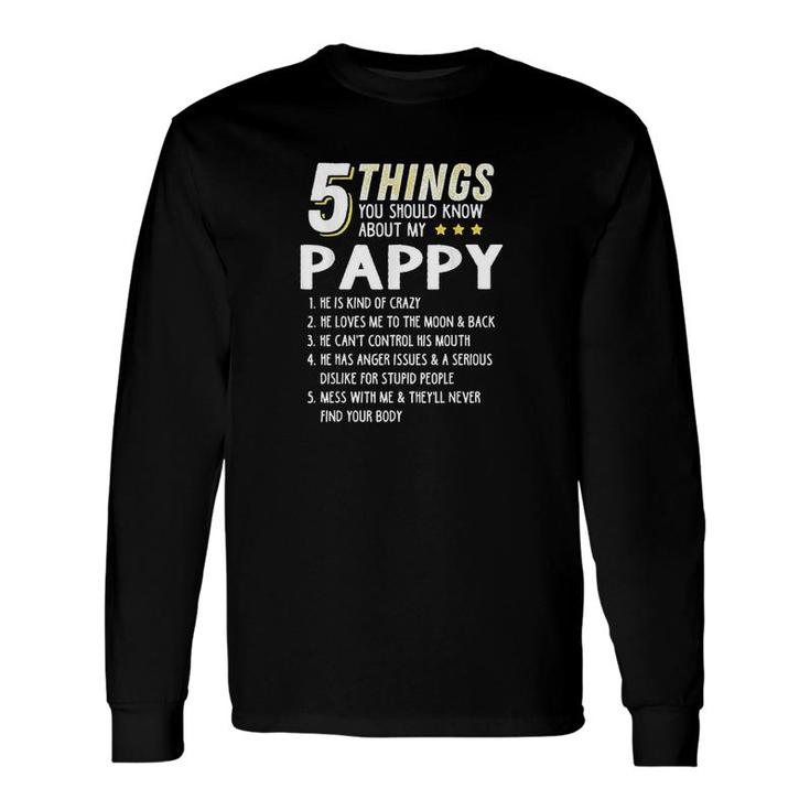 5 Things Grandpa Long Sleeve T-Shirt