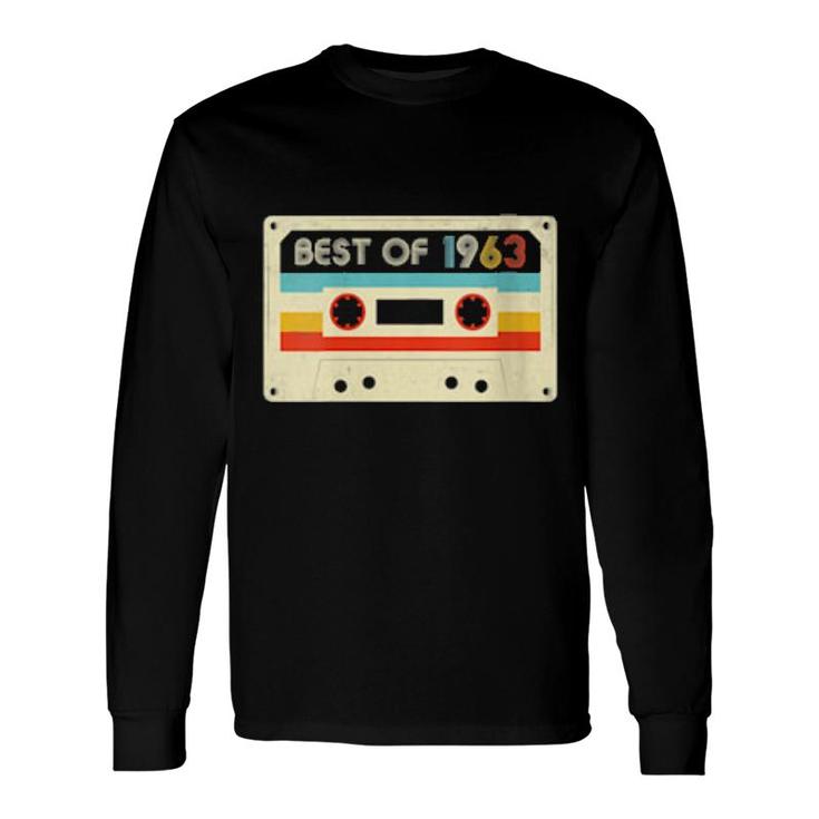 59Th Birthday Best Of 1963 Cassette Tape Retro Vintage Long Sleeve T-Shirt T-Shirt