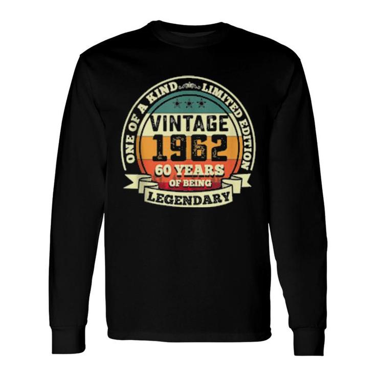 60Th Birthday Vintage Retro Legendary 1962 60 Years Old Long Sleeve T-Shirt T-Shirt
