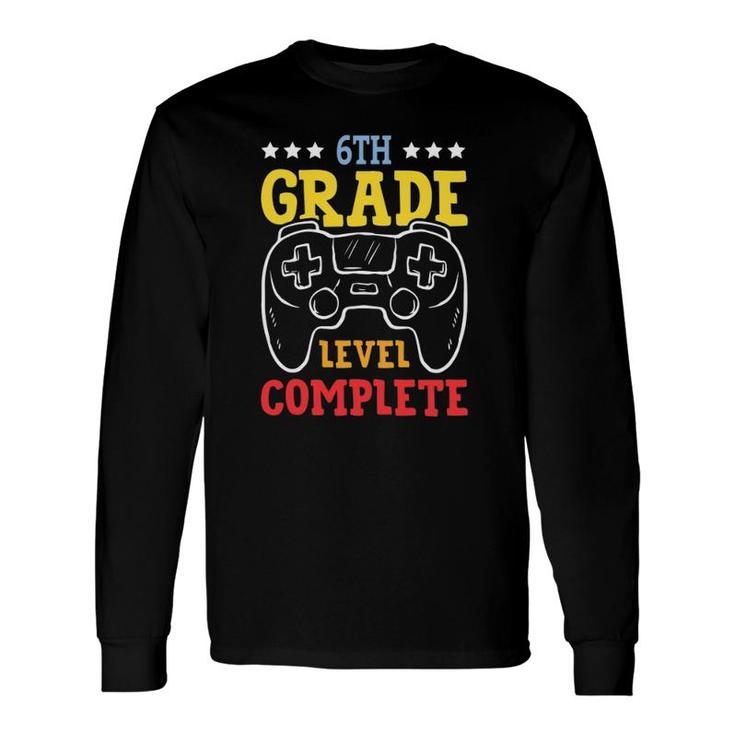 6Th Grade Level Complete Last Day Of School Game Controller Long Sleeve T-Shirt T-Shirt
