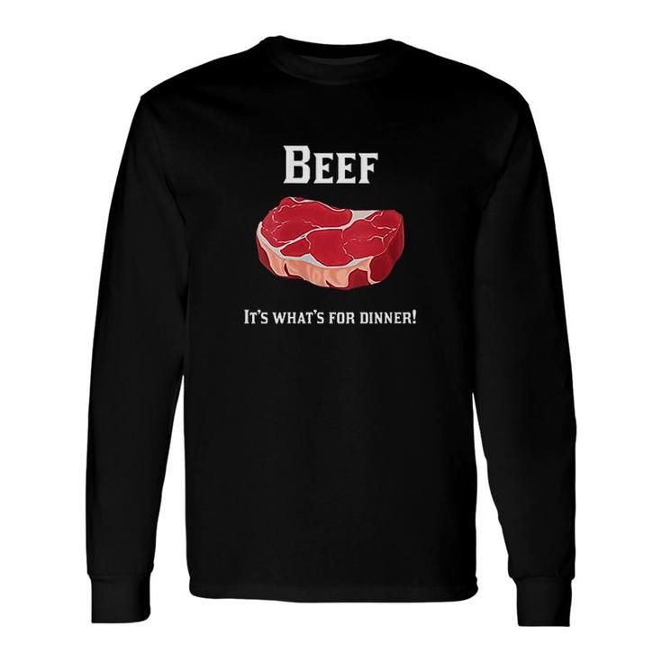 90s Beef Its What's For Dinner Long Sleeve T-Shirt