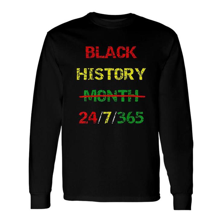 African Melanin Black History Month Black Long Sleeve T-Shirt