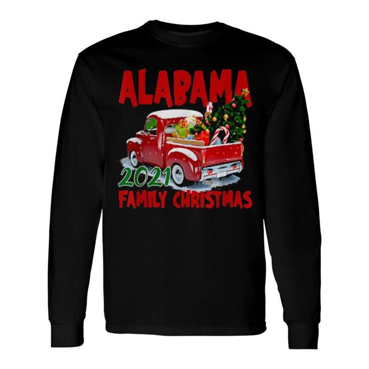 Alabama Christmas 2021 Matching Christmas Pajama Set Long Sleeve T-Shirt T-Shirt