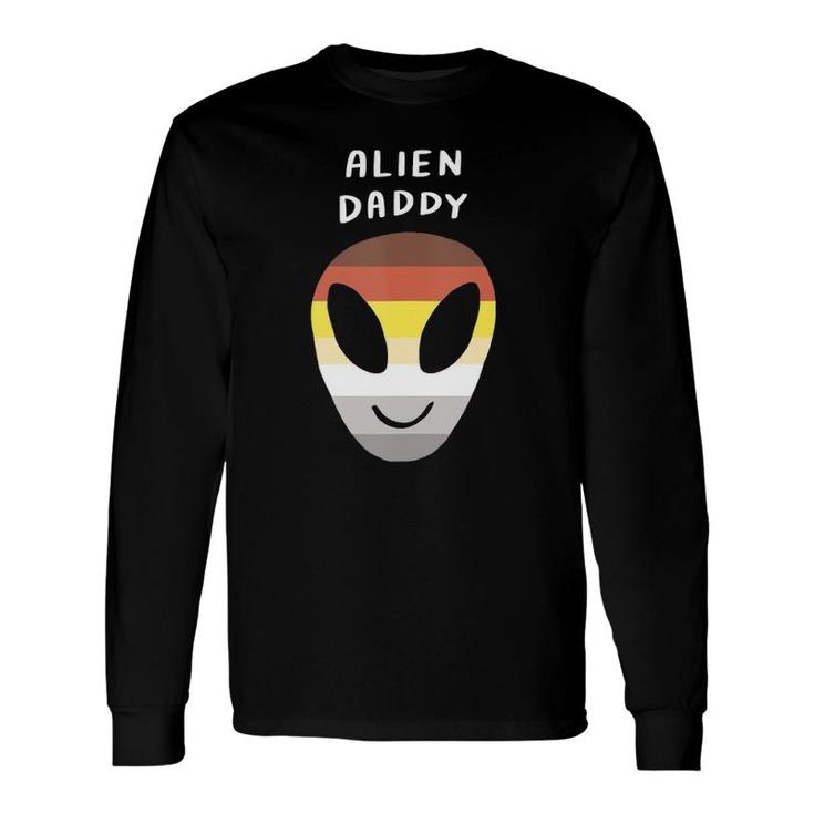 Alien Daddy Gay Lgbtq Aesthetic Bear Pride Flag Space Long Sleeve T-Shirt T-Shirt
