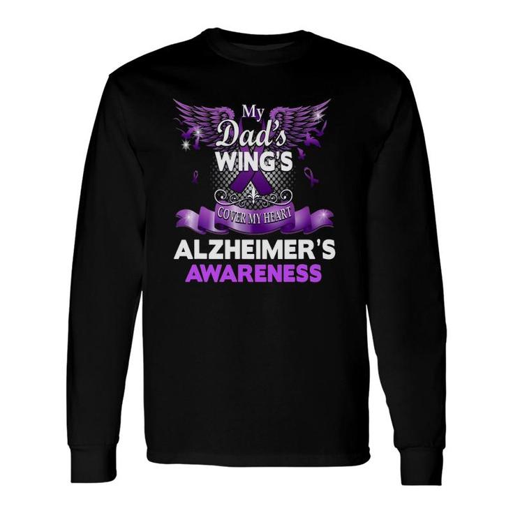 Alzheimer's Awareness Products Dad's Wings Memorial Long Sleeve T-Shirt T-Shirt