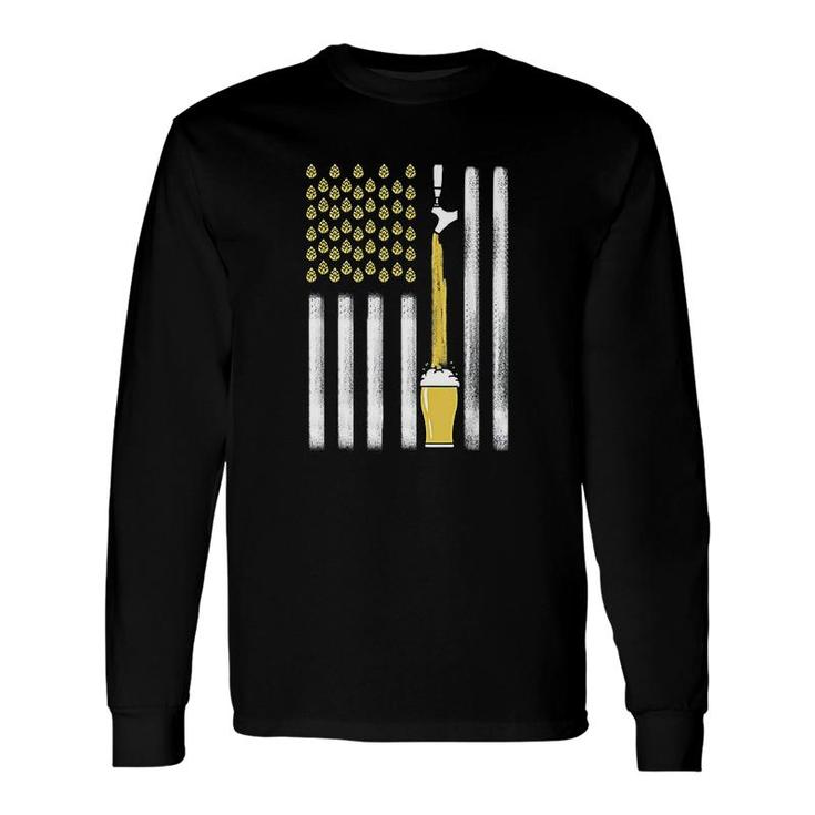 American Beer Flag Long Sleeve T-Shirt