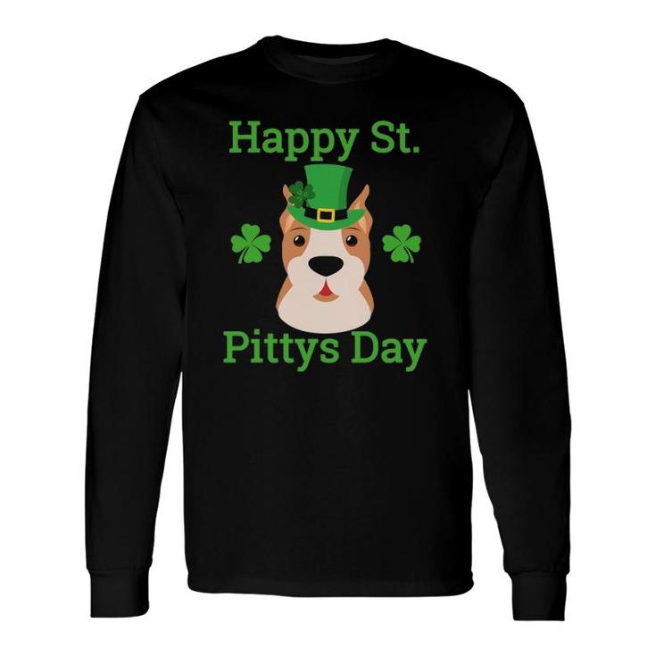 American Pitbull Happy St Pitty's Day, St Paddys Tee Long Sleeve T-Shirt T-Shirt