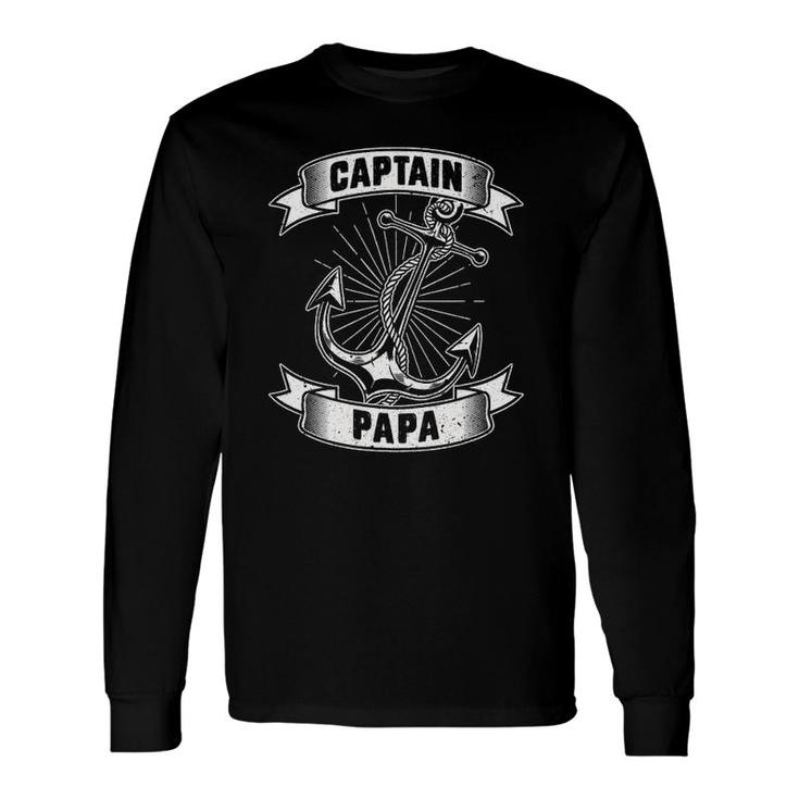 Anchor Papa Sailor Fathers Day Sailing Long Sleeve T-Shirt T-Shirt