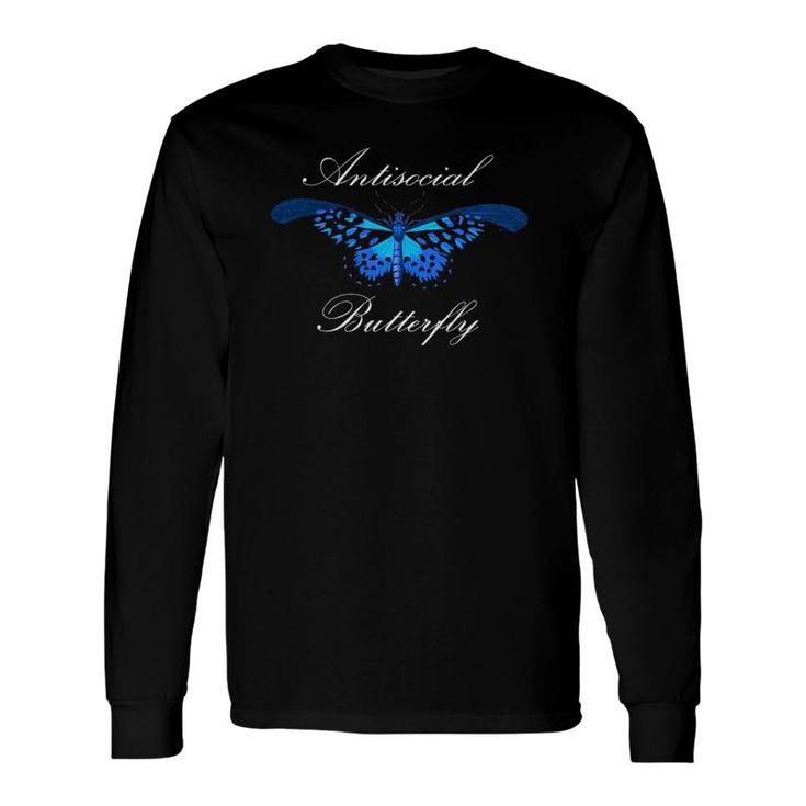 Antisocial Butterfly Introvert Social Anxiety Long Sleeve T-Shirt T-Shirt