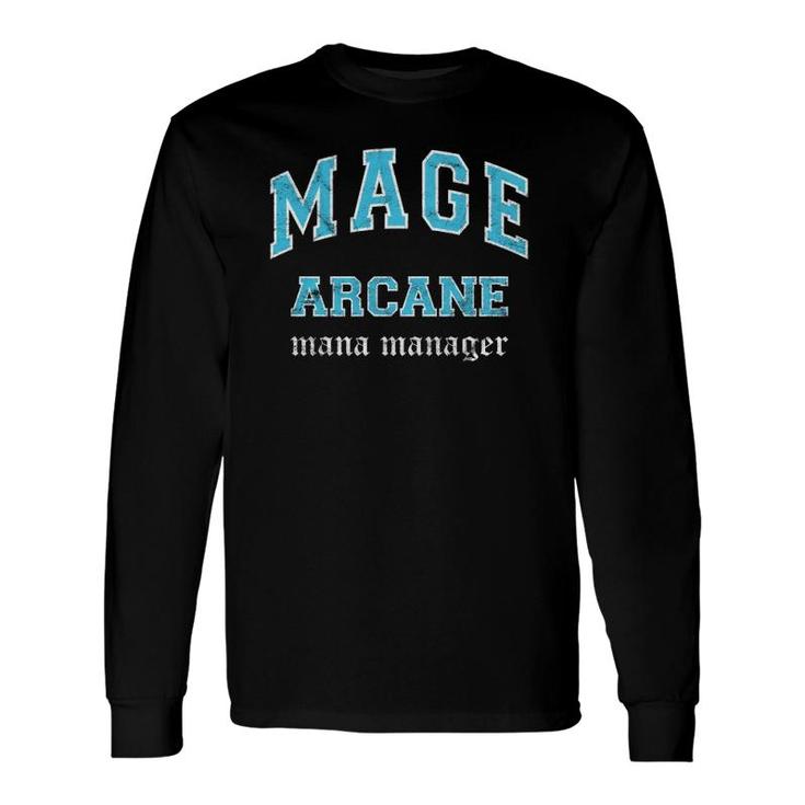 Arcane Mage Mmo Gamer Long Sleeve T-Shirt T-Shirt