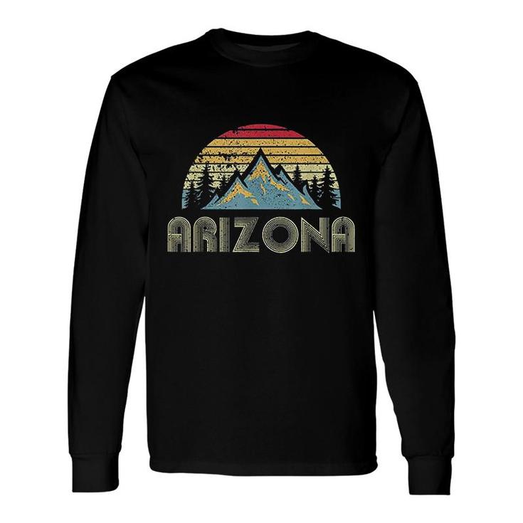 Arizona Retro Vintage Mountains Nature Hiking Long Sleeve T-Shirt