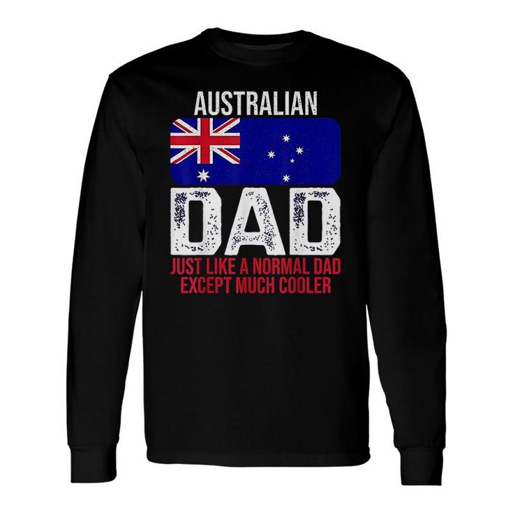 Australian Dad Australia Flag Long Sleeve T-Shirt T-Shirt