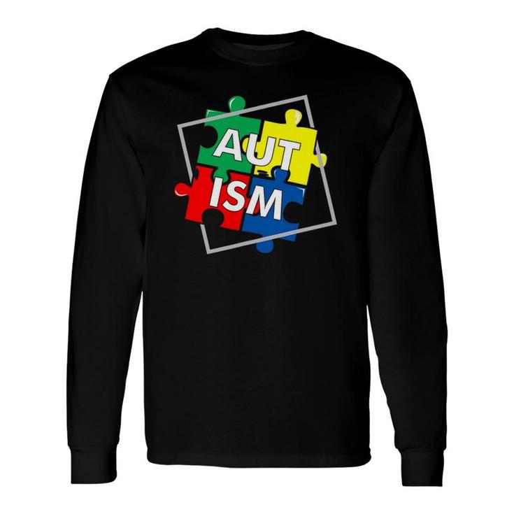 Autism Puzzle Awareness Day Puzzle Piece Tee Long Sleeve T-Shirt T-Shirt