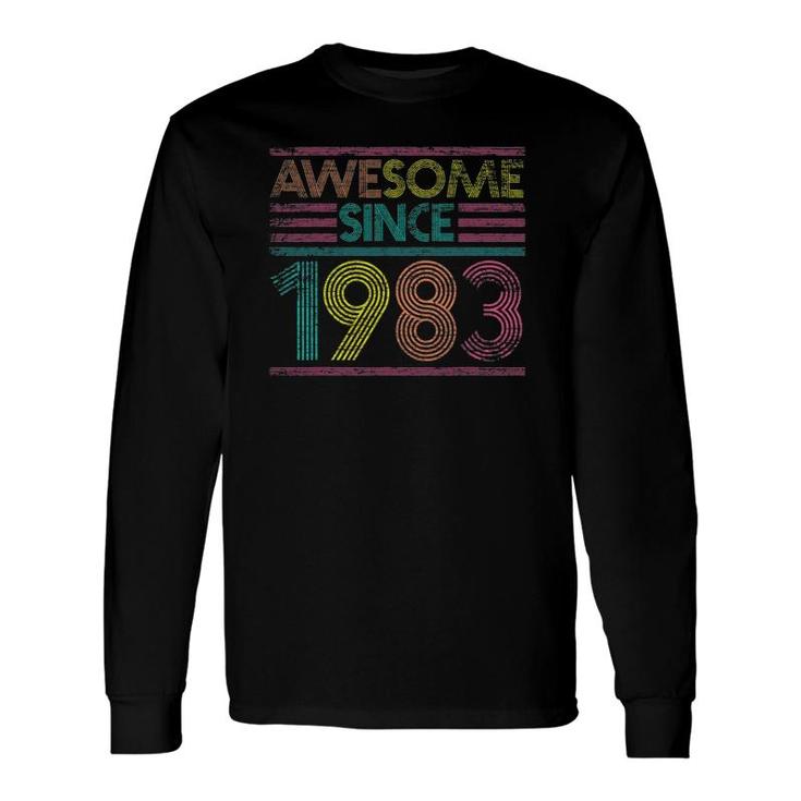 Awesome Since 1983 38Th Birthday 38 Years Old Long Sleeve T-Shirt