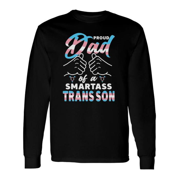 Awesome Proud Trans Dad Pride Lgbt Awareness Father's Day Long Sleeve T-Shirt T-Shirt