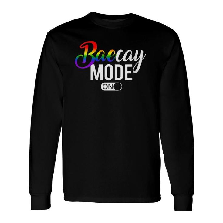 Baecay Mode Lgbtq Gay Pride Rainbow Couples Vacation V-Neck Long Sleeve T-Shirt T-Shirt