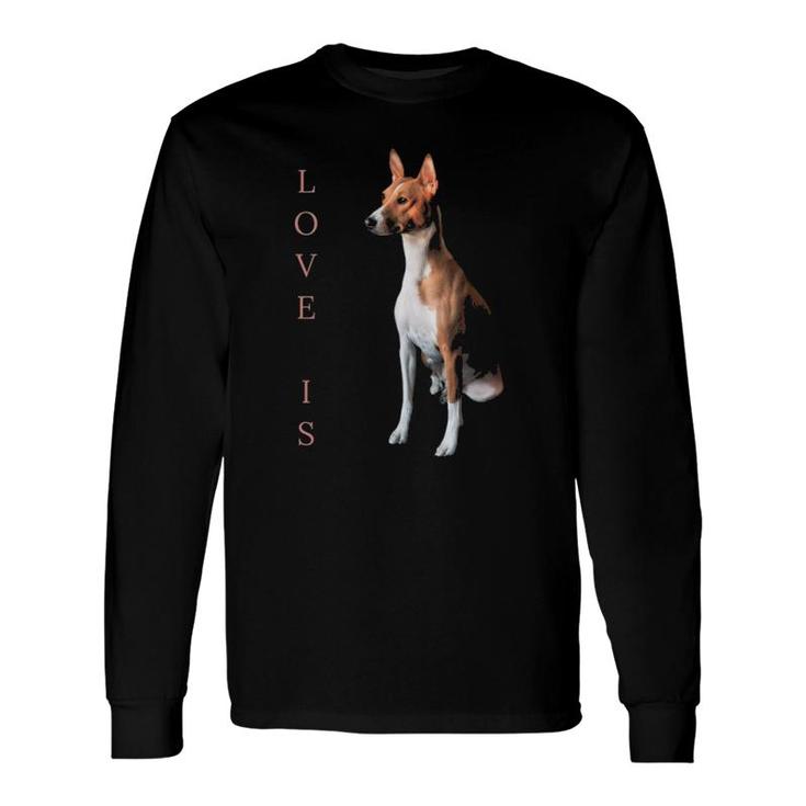 Basenji Love Dog Mom Dad Pet Long Sleeve T-Shirt T-Shirt
