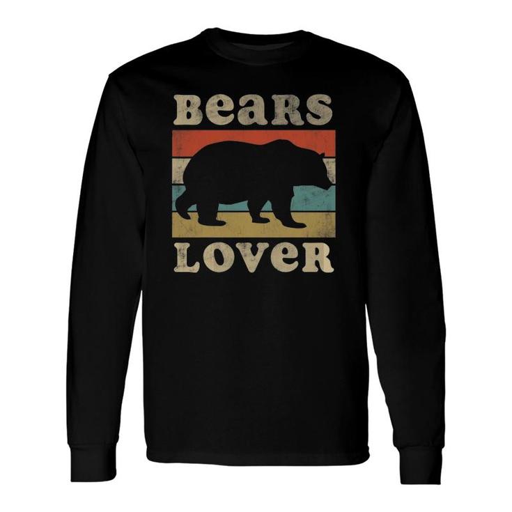 Bears Lover Vintage Retro Bear Theme Long Sleeve T-Shirt T-Shirt