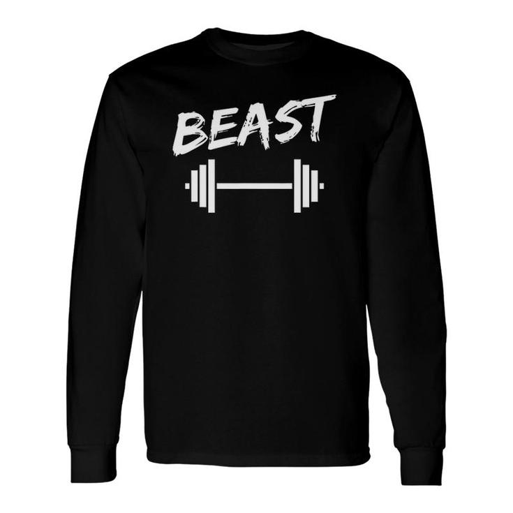 Beast Father Son Fitness Bodybuilding Matching Long Sleeve T-Shirt T-Shirt