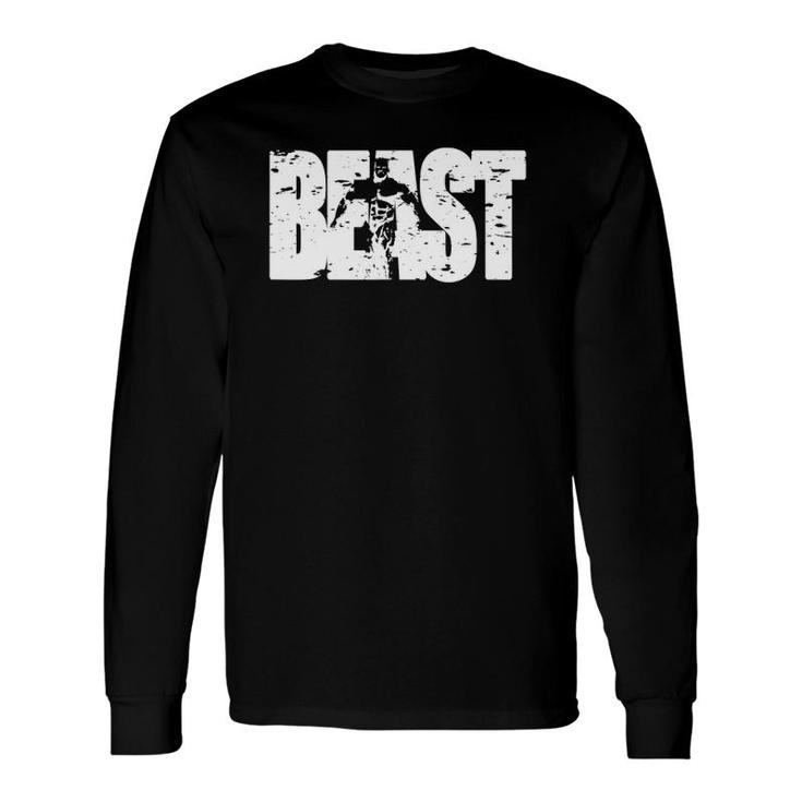 Beast Workout Clothes Gym Fitness Long Sleeve T-Shirt T-Shirt