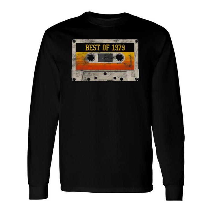 Best Of 1979 43Rd Birthday Cassette Tape Vintage Retro Long Sleeve T-Shirt