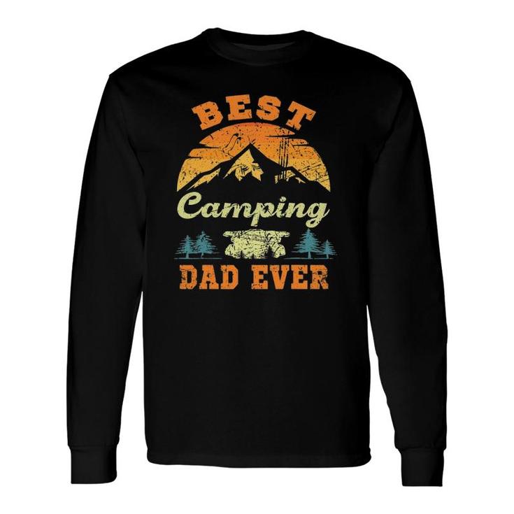 Best Camping Dad Ever Camper Father Vintage Long Sleeve T-Shirt T-Shirt